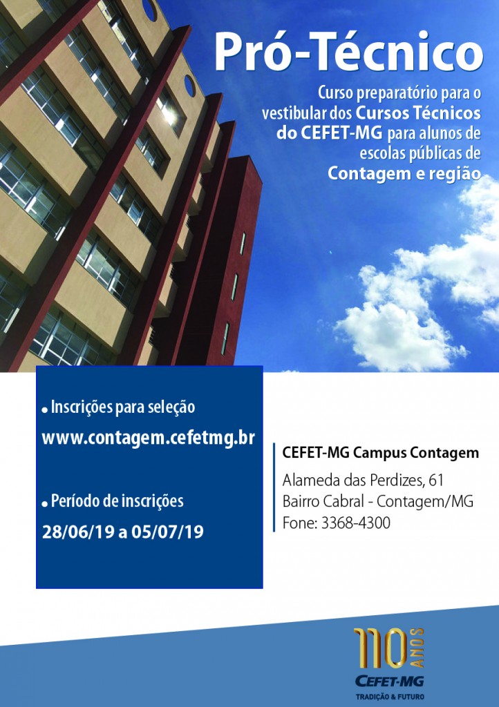 Pró-técnico CEFET Contagem 2019